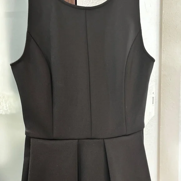 Madewell Fit & Flare Scuba Dress - Black Size 0 - Picture 4 of 11